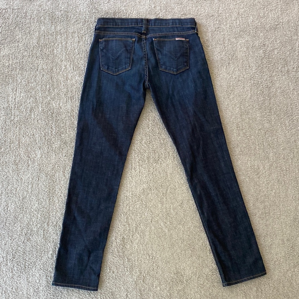 Hudson Jeans Collette Skinny HOLL Denim Dark Blue Ankle Mid-Rise Jeans - 28 - Picture 2 of 10